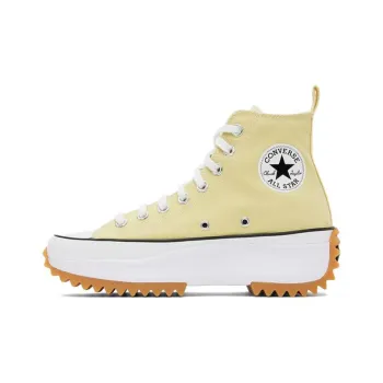 Converse Run Star Hike Seasonal Color Anti-Slip Wear-Resistant High-Top Canvas Shoes Women's Yellow