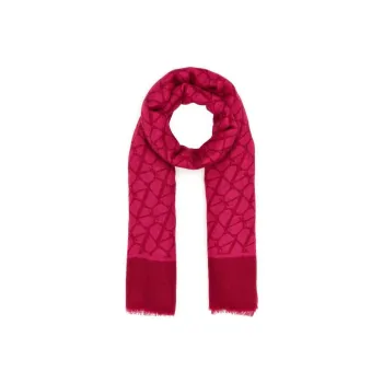 Valentino Toile Iconographe Raw Cut Edge Scarf