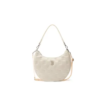 MLB Artificial Leather Crossbody Bag Shoulder Bag Women's Creamy Apricot