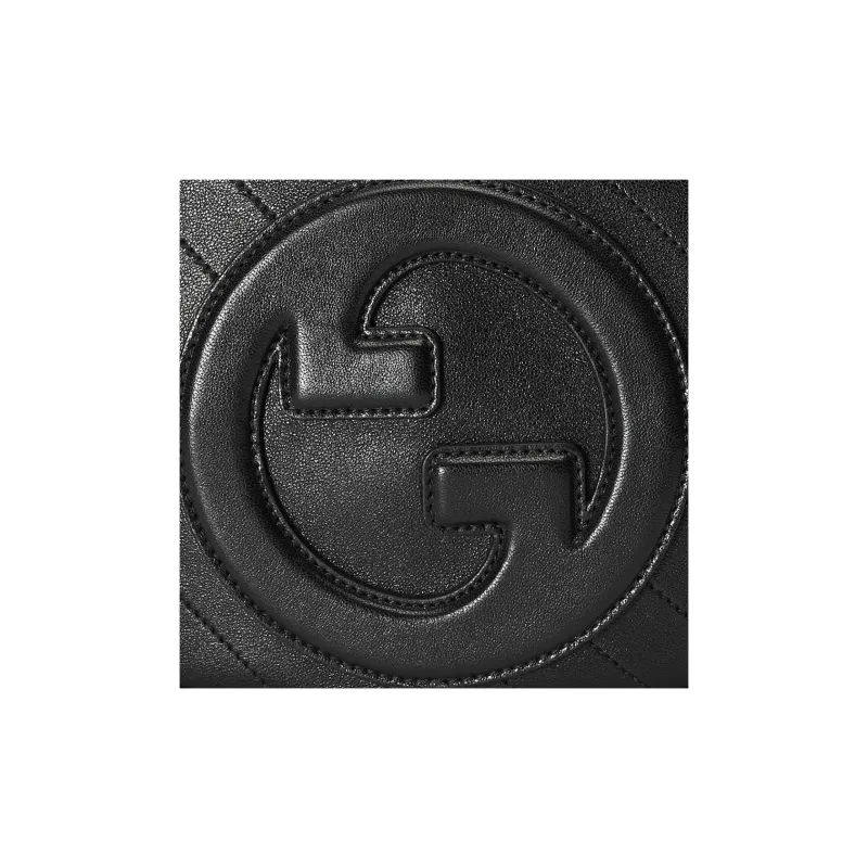 GUCCI Blondie Leather Crossbody Bag, Shoulder Bag Women's Black-7