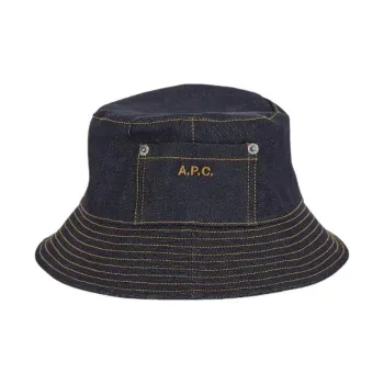 A.P.C Logo Embroidered Bucket Hat