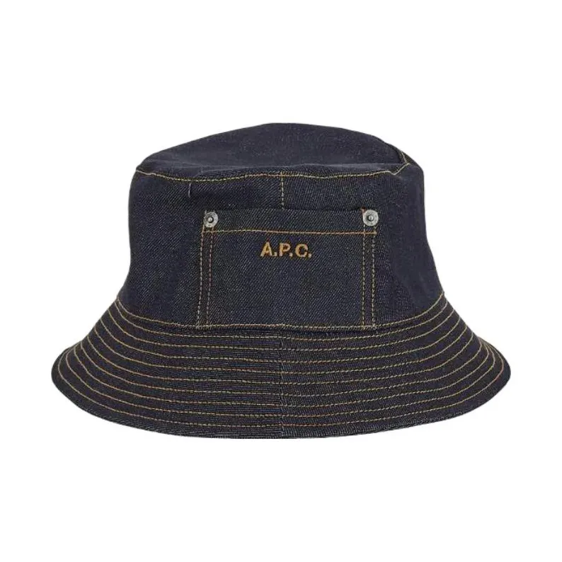 A.P.C Logo Embroidered Bucket Hat-0