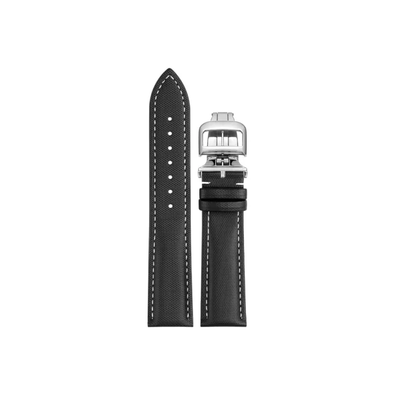SHIRUI Carbon Fiber Genuine Leather Accessories Watch Bands 20mm Unisex Nylon Genuine Leather 369-3