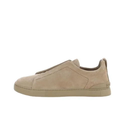 Zegna Triple Stitch Suede Sneakers