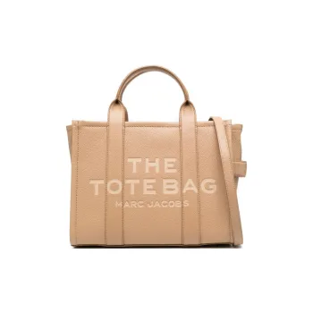 MARC JACOBS The Leather Medium Tote Bag Camel