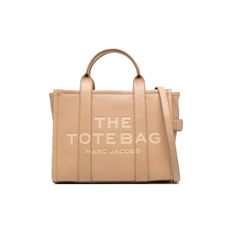 MARC JACOBS The Leather Medium Tote Bag Camel-0