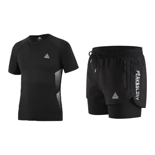PEAK Swimming Sets Polyester Surfing Drifting Beach Vacation Men's Black