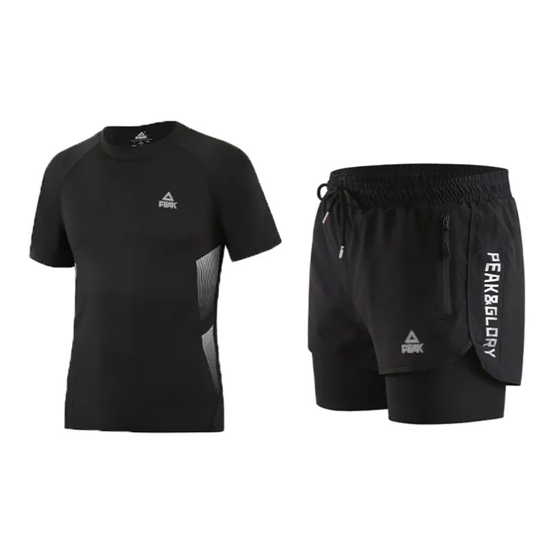 PEAK Swimming Sets Polyester Surfing Drifting Beach Vacation Men's Black-0