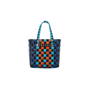 MARNI Polypropylene With Cow Leather One Shoulder Handbags Extra Mini Kids' Dark Blue/Multicolor