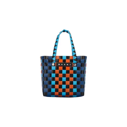 MARNI Polypropylene With Cow Leather One Shoulder Handbags Extra Mini Kids' Dark Blue/Multicolor