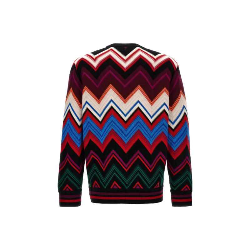 MISSONI Zigzag Crewneck Knitted Jumper-1