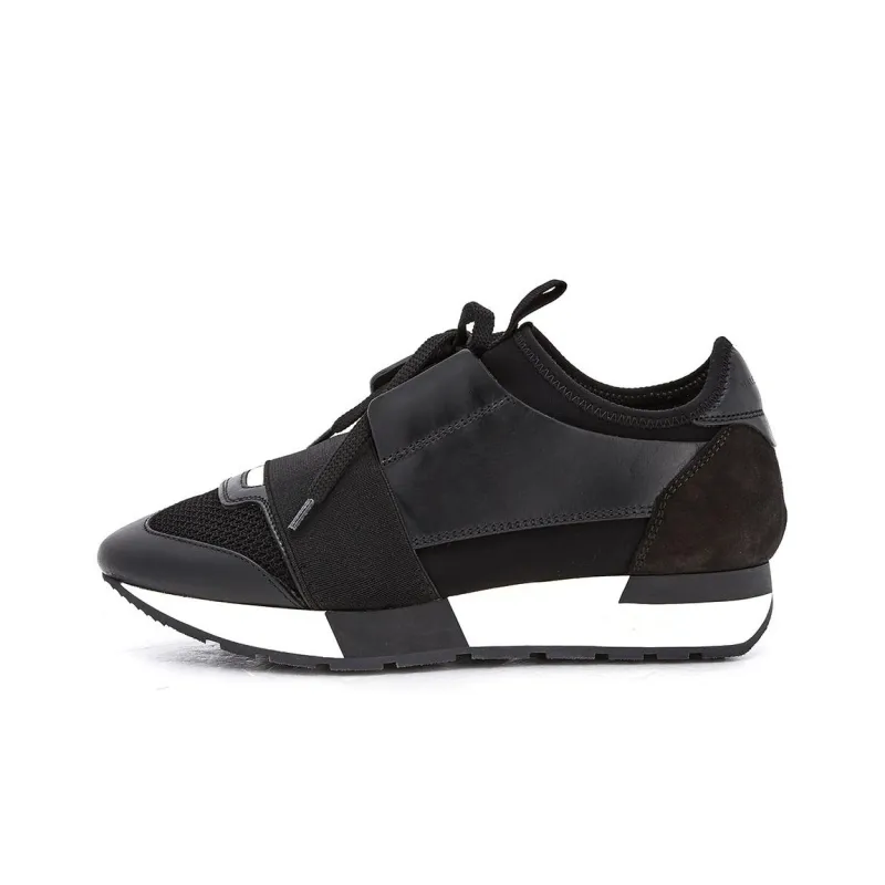 Balenciaga Runner Low-Top Casual Shoes Women's Black-0