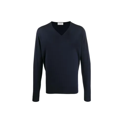 JOHN SMEDLEY V-neck Long-sleeved Jumper