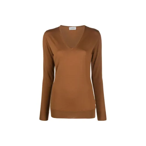 JOHN SMEDLEY Sweaters Women's Ginger Yellow