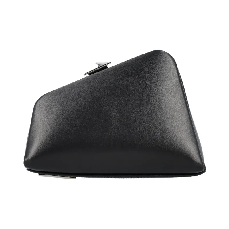 The Attico Midnight Leather Clutch Bag-3