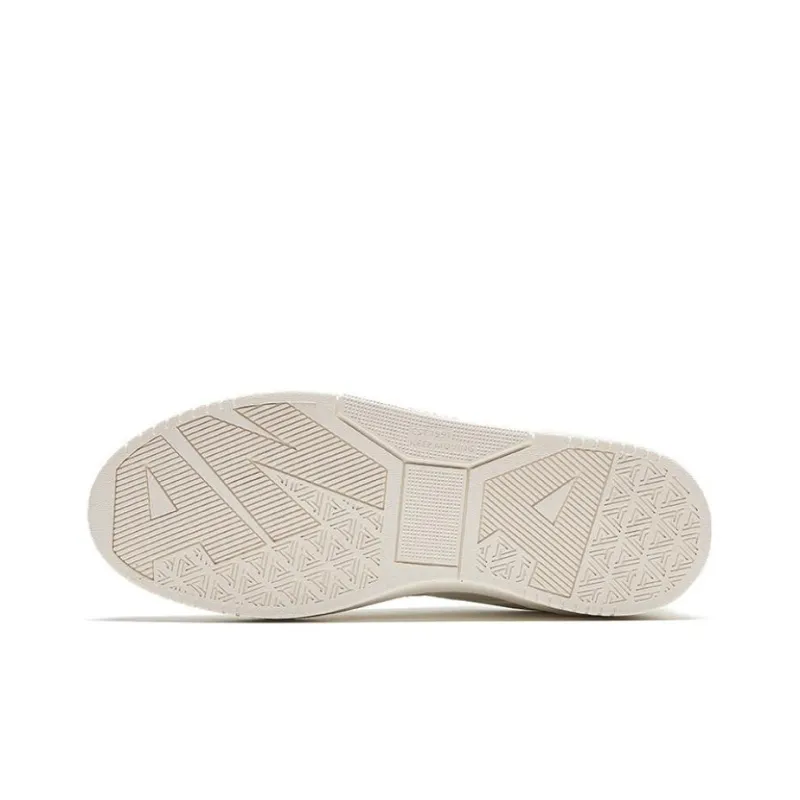 Anta Slip Resistant Low Top Skateboard Shoes Women's White-4