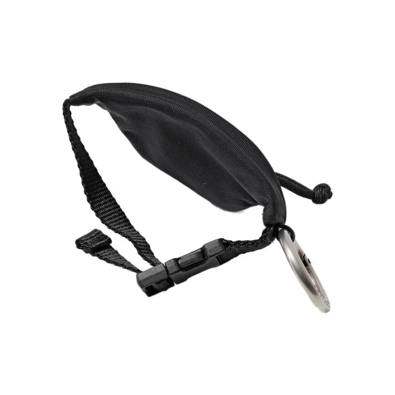 Balenciaga Polyamide Keychain Fanny Pack With Key And Coin Purse Men's Black-4