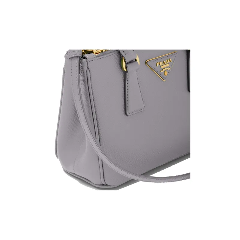 PRADA Galleria Killer Bag Leather Shoulder Bag Crossbody Bag Handbag Mini Women's Light Purple-3