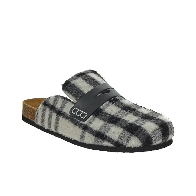 JW Anderson Check Loafer Mules-2
