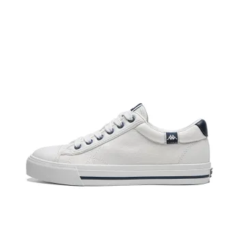 Kappa Slip Resistant, Abrasion Resistant, Breathable, Lightweight Coverage Low Top Canvas Shoes Unisex White