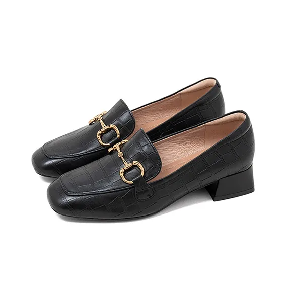 COMELY Loafers Women's Low Top Ecru/Apricot/Black-1