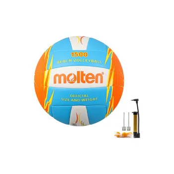 Molten PU Size 5 Volleyball Unisex Blue Orange