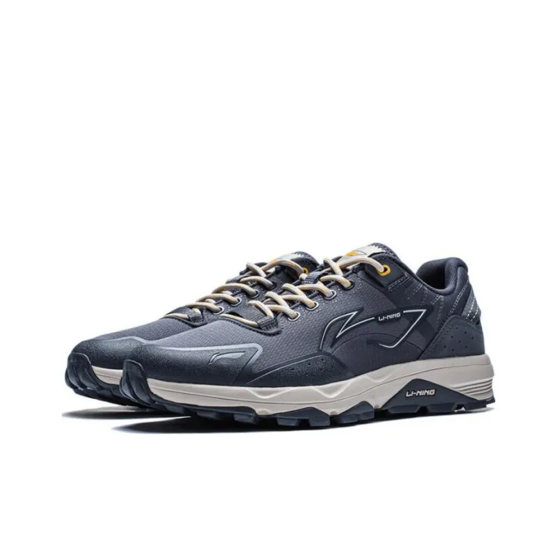 LiNing Gundam Slip Resistant Low Top Running Shoes Men's Black Gray-2
