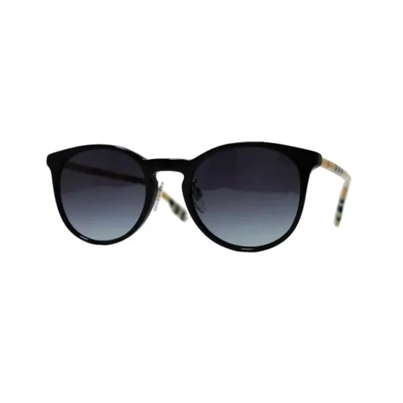 Burberry Acetate Irregular Shape Sunglasses Women's Black-0