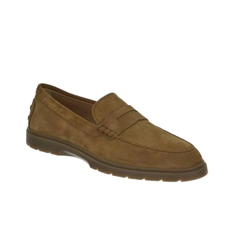 TOD'S Penny Logo Embossed Loafers-2