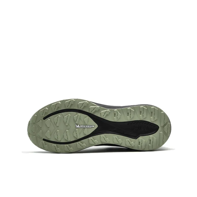 FILA LYNX BOA ATR LEA Cushioned Slip Resistant Low Top Running Shoes Men's Fish Gray-5