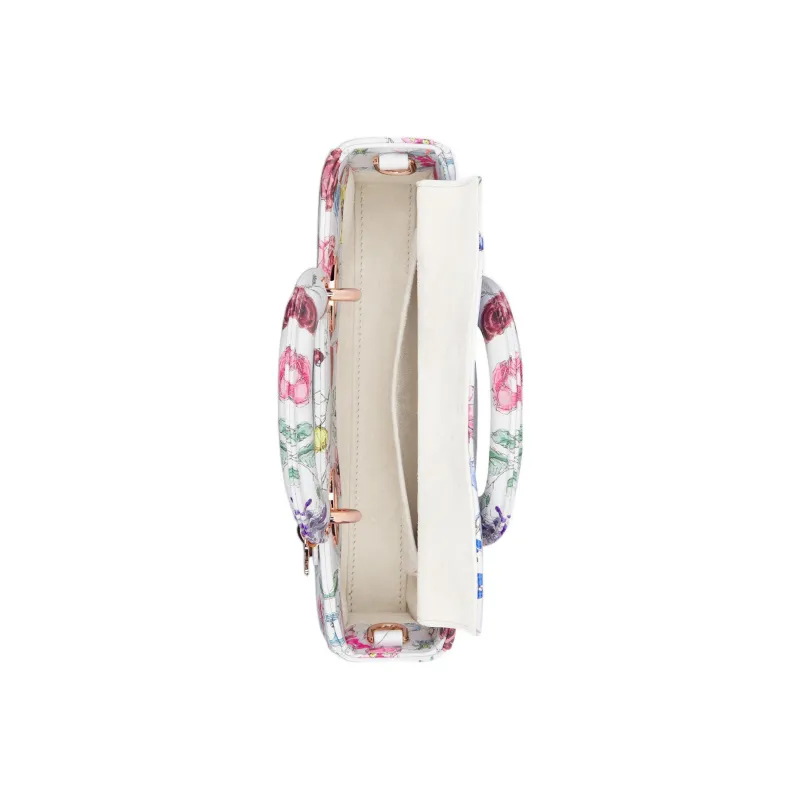 DIOR Lady D JOY Cow Leather Shoulder Bag, Crossbody Bag, Handbag Small Size Women's White/Multicolor-3