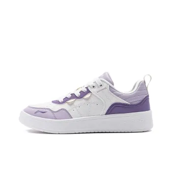 LiNing The Beginning Of The Line Abrasion Resistant Low Top Skateboard Shoes Women's White Purple