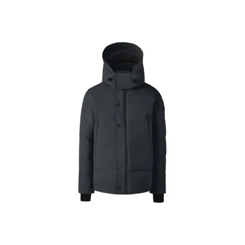 Canada Goose Wyndham Series Down Jackets Men Charcoal Black