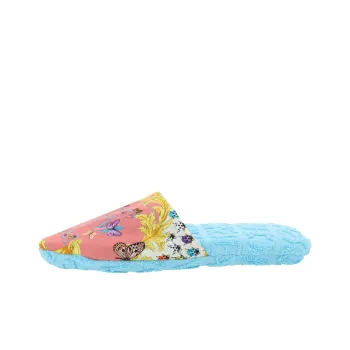 Dua Lipa x VERSACE Wrap-toe Slippers Unisex Blue Red