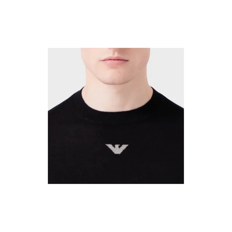 EMPORIO ARMANI FW23 Sweater Men's Black-1