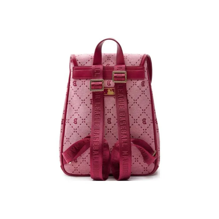 MLB Artificial Leather Backpack Regular Unisex Pink-3