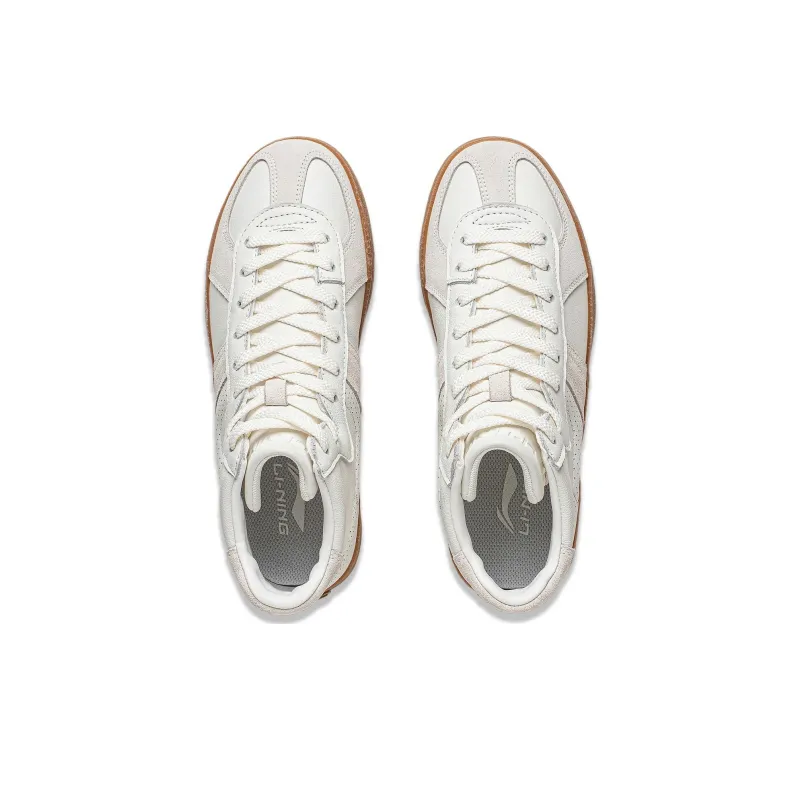 LiNing YunChuan HI Slip Resistant, Abrasion Resistant, Breathable High Top Casual Shoes Women's Mist White-3