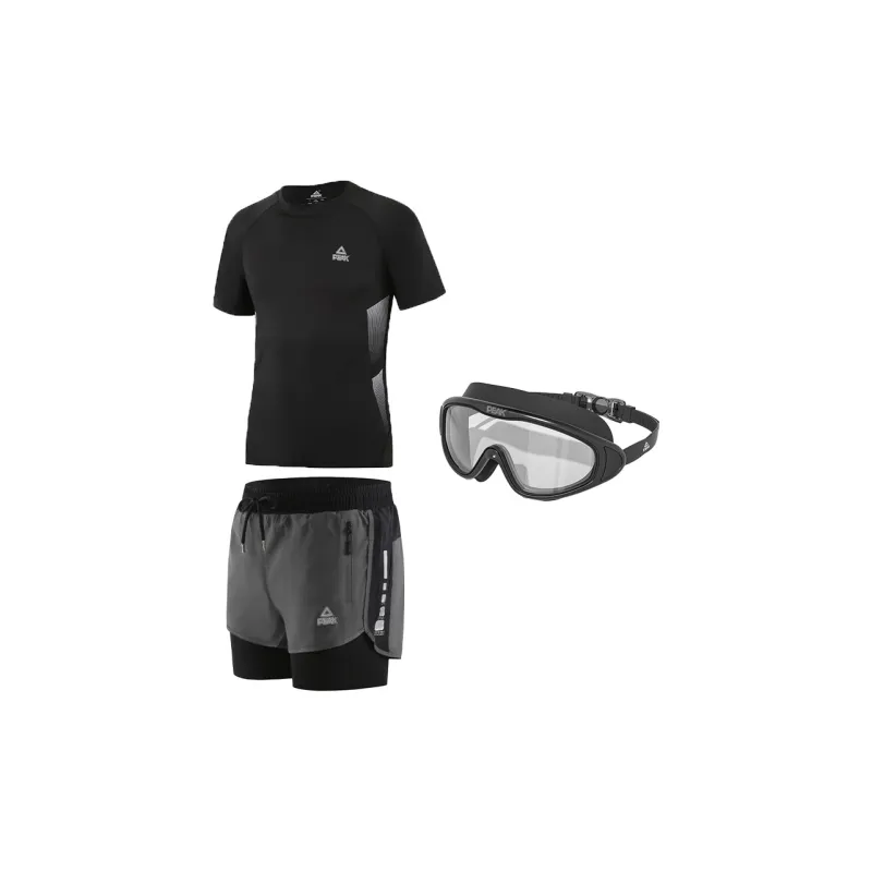 PEAK Swimming Sets Polyamide Polyester Surfing Drifting Beach Hot Spring Men's Black-7