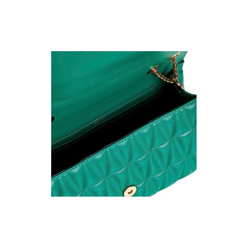 FANSIZHE Lambskin Crossbody Bag Shoulder Bag Women's Green-4