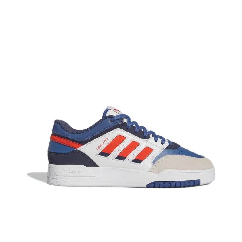 Adidas Originals Drop Step Low 'White Red Blue'-1