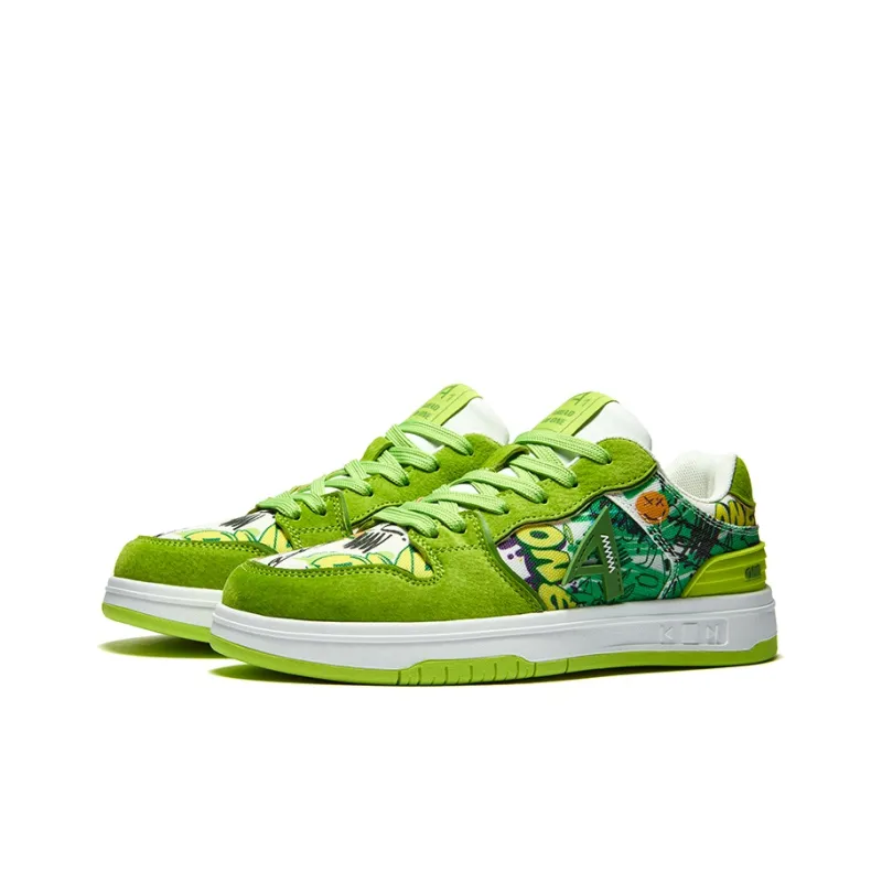 A1 Graffiti Collection Coverage Abrasion Resistant Low Top Skateboard Shoes Unisex-2