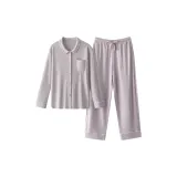 [Women's Lapel]Gray Purple