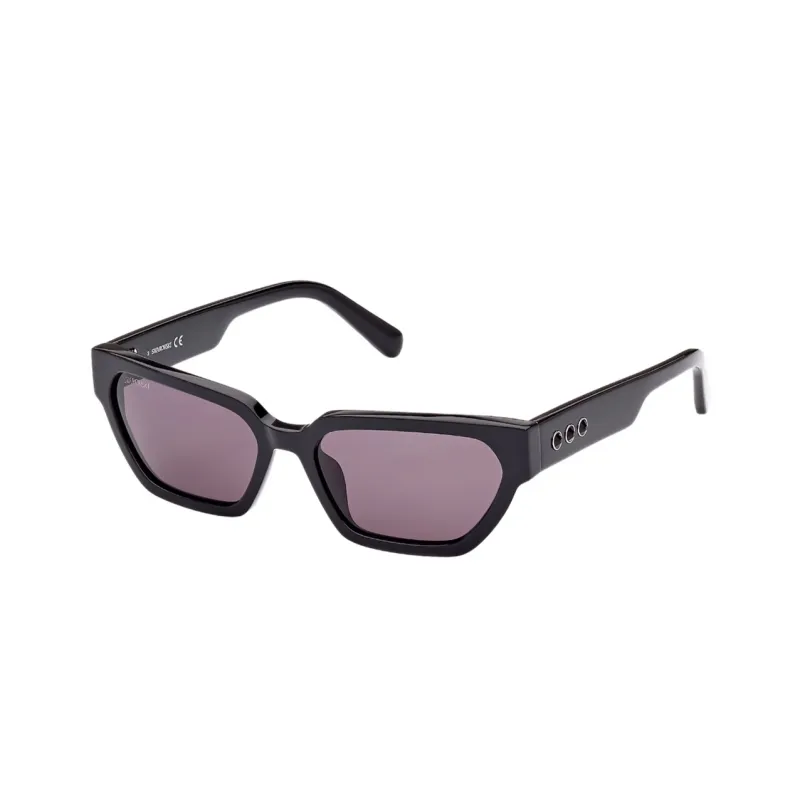 Swarovski Acetate Faux Crystal Square Sunglasses Women's Black-0