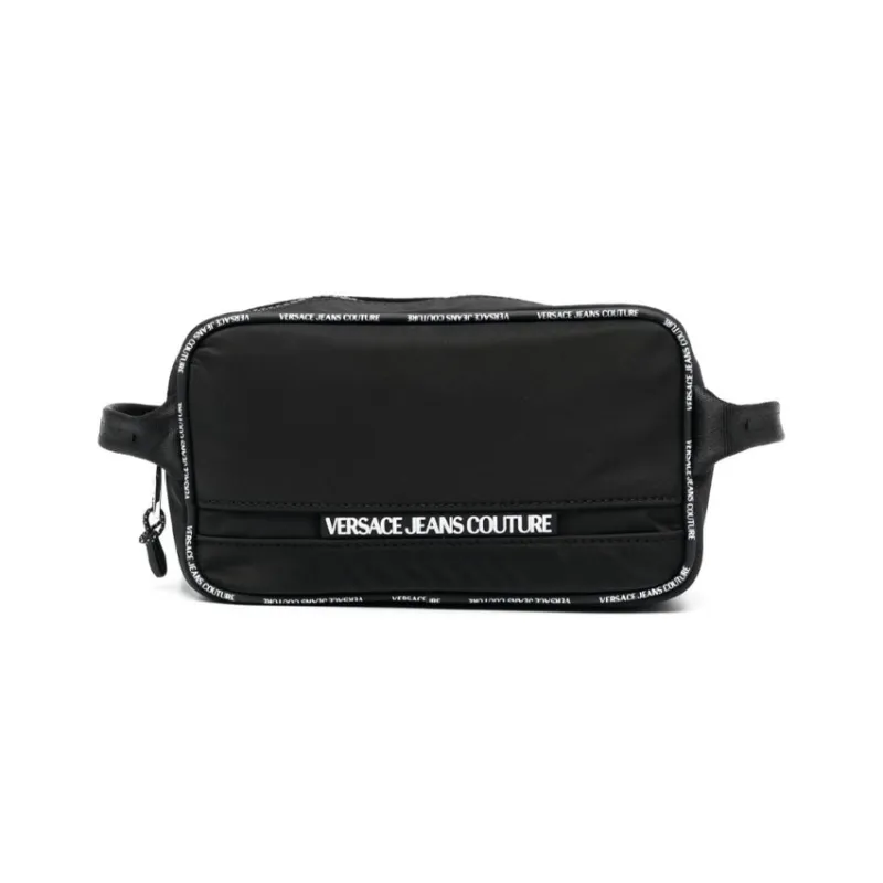 VERSACE JEANS COUTURE Polyamide Toiletry Bag Men's Black-0