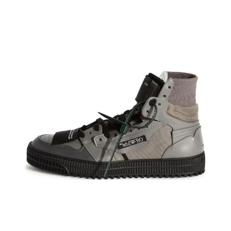 OFF WHITE Off Court Low Top Skateboard Shoes Men's Gray-0