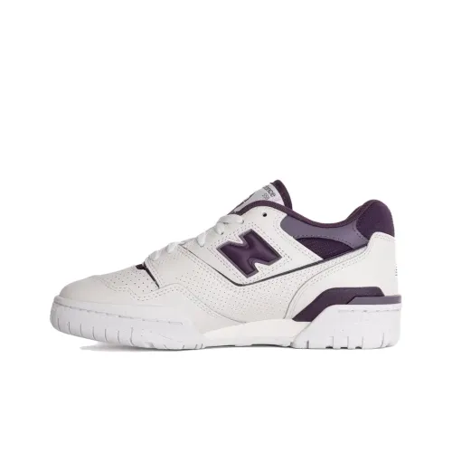 New Balance NB 550 Vintage Basketball Shoes Women's Low-Top White/Purple