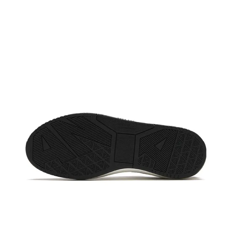 Anta Slip Resistant Low Top Skateboard Shoes Women's Black White-4