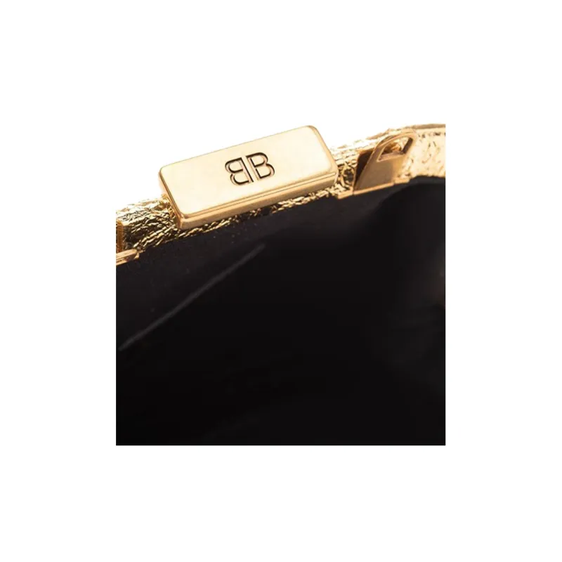 Balenciaga Artificial Leather Wallet Regular Women's Gold-4