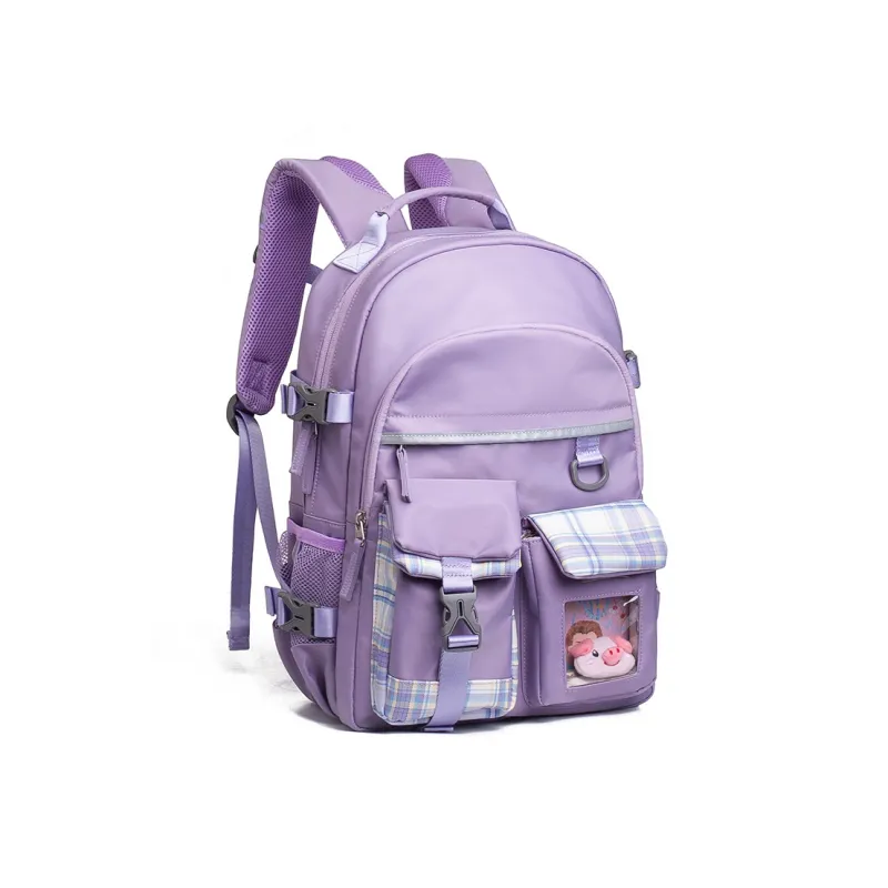 COWBONE Nylon Backpack Regular Unisex Starry Purple/Starry Grey/Girlish Heart Pink-1