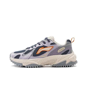 LiNing Venus 2.0 Abrasion Resistant Shock Absorbers Low Top Casual Shoes Women's Purple White